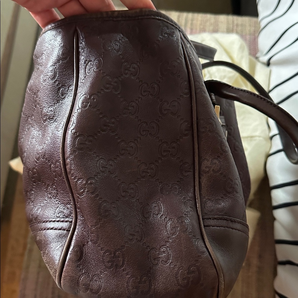 Authentic Gucci Princy tote - brown Guccissima leather - Picture 6 of 7